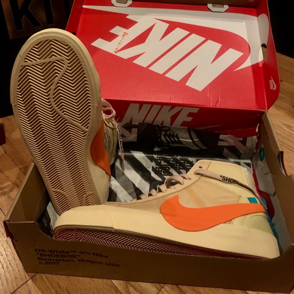 OFF WHITE NIKE BLAZER MID | BRAND NEW - Picture 2 of 3